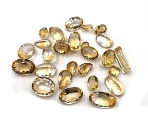 พลอยซิทรินธรรมชาติ รูปทรงผสม ขนาด 8*10-13*18 มม. น้ำหนัก 100 กะรัต สำหรับทำเครื่องประดับ - Product Image 3