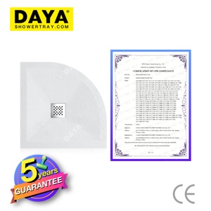 Khay Nhựa Đựng Vòi Hoa Sen, Khay Tắm Bằng Đá Cẩm Thạch Polymarble Chống Trượt - Product Image 2