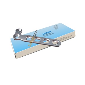 Placas en L Oblicuas de 2.7mm con 5 Orificios, Grosor de 2.0mm, Longitud de 36mm, Acero Inoxidable de Grado Médico de Alta Calidad, Certificación CE - Product Image 1