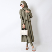 Maillot de bain musulman Aschulman personnalisé, hijab, burkini, pour femmes musulmanes, grandes tailles, modeste