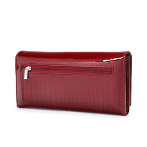 Venta caliente de la cartera de cuero Vintage de las mujeres personalizadas multicolor de alta calidad cierre de cremallera para uso al aire libre - Product Image 4