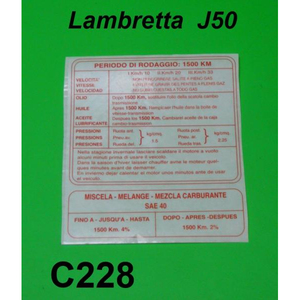 สติ๊กเกอร์สำหรับรุ่น J50, J100 และ J125 M3 3 สปีด - Product Image 1