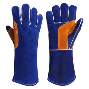 Gants de soudage TIG en cuir de vachette marron légers flexibles et résistants à la chaleur avec des applications d'arc d'argon délicates - Product Image 2