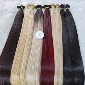 Extensions de cheveux blonds à la kératine vietnamienne avec super double coiffure I Tip Straight Blonde Keratin Pré-collé Blond Color - Product Image 4