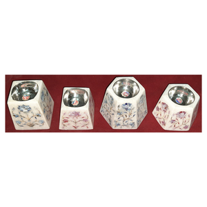 Quemador de Bakhoor con incrustaciones de mármol para decoración del hogar, diseño clásico, el mejor diseño indio artesanal, Perla madre - Product Image 1