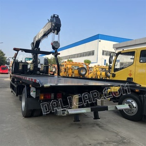 Camión Grúa de Brazo Articulado Isuzu 1suzu de China, Camión de Remolque de Plataforma Plana 4x2 con Grúa de Brazo Plegable de 3.2 Toneladas - Product Image 3