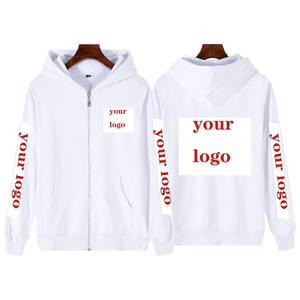 Custom Solid Winter Hoodies Diy Logo Image Print Clothing Customized <b>Zipper</b> <b>Sweatshirt</b> Hoodie Pullover Size Xs-4Xl - Product Image 1
