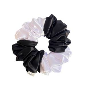 Custom Logo Fabric Hair Accessories 1/3/5/7/10cm Rubber Band Fashion Silk Satin Hair Oversized <b>Scrunchies</b> Hair Ties for Women - Product Image 3