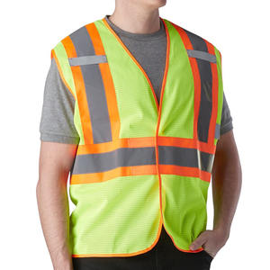 Chaleco de Seguridad Reflectante de Alta Visibilidad para Hombre, Ropa de Trabajo de Seguridad Personalizada al por Mayor, Chaleco de Construcción con Bolsillos para Hombre - Product Image 1