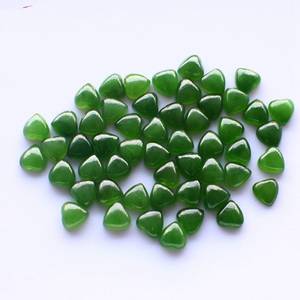 Meilleure qualité hautement poli 100% naturel forme de coeur néphrite jade pierre précieuse lisse pour la fabrication de bijoux disponibles à des prix bon marché - Product Image 3