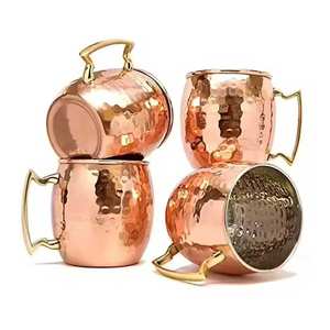 High Demand Quality Minimalist Pure Copper Moscow Mule <b>Cups</b> Lead-Free Business Gifts Bulk <b>Ceramic</b> Tumbler - Product Image 2