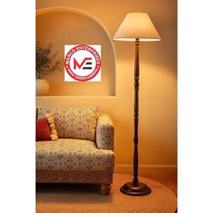 Lampe sur pied en bois nautique antique, réglable, marron, lampe sur pied classique, décoration de salon, vente en gros - Product Image 1