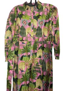 Mono elegante ligero Rosa estampado floral para mujer traje transpirable con estampado floral elegante - Product Image 3