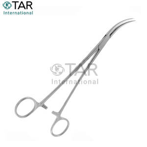 Pinzas para arteria HEISS, pinza hemostática quirúrgica fuertemente curvada de 20,0 cm, instrumentos médicos de acero inoxidable para laboratorio veterinario - Product Image 2