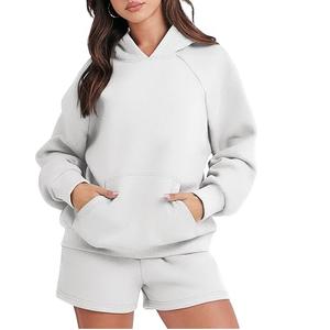 Custom Fashion Summer Black Color Casual <b>Fleece</b> Two Piece <b>Mens</b> Clothing Hoodies <b>Short</b> Set Breathable Outdoor Hoodie <b>Shorts</b> Sets - Product Image 5