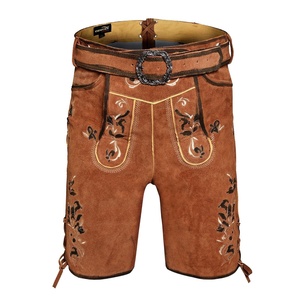 ใหม่ Oktoberfest กางเกงขาสั้น lederhosen-เยอรมัน lederhosen-Trachten ผู้ชายใส่โลโก้ตามสั่ง - Product Image 2