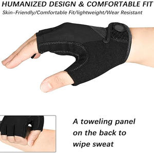 Gants de vélo avec logo personnalisé en gros Gants de vélo sans doigt Gants de vélo antidérapants avec demi-doigt - Product Image 3