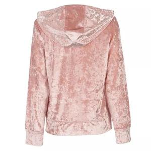 Chándal de terciopelo para mujer Trajes de jogging de 2 piezas para la temporada de invierno - Product Image 3