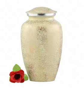 Urnes de crémation de haute qualité Urne funéraire Urne de crémation en métal en aluminium pour garder les cendres humaines Pot de crémation en gros Nouvelle conception - Product Image 2