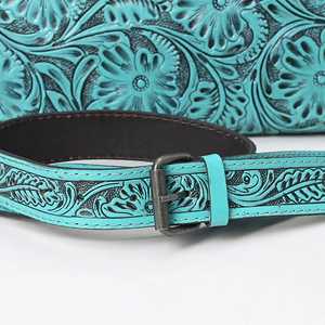 Bolso de Mano Tipo Clutch de Cuero Vacuno con Diseño Western Repujado a Mano, Disponible en Stock para Chicas - Product Image 6