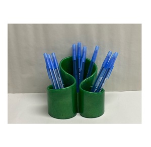Soporte de resina ecológico hecho a mano de calidad estándar, portalápices pintado a mano, diseño decorativo para escritorio de oficina, calidad Premium - Product Image 4