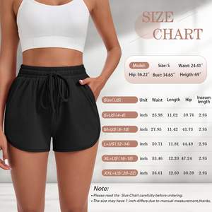 Vente en gros de nouveaux shorts de jogging personnalisés pour femmes shorts de sport décontractés en coton pour femmes - Product Image 6