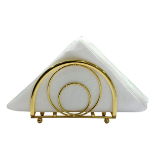 Servilletero de metal dorado de lujo, soporte de pañuelos de mesa para bodas, hoteles y servilletas de cocina, almacenamiento de la mejor calidad - Product Image 1
