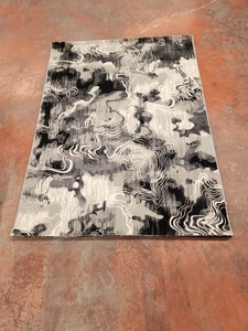 Alfombras Turcas Adiva de Poliéster, Tejidas en Jacquard, Hechas a Máquina, de Pelo Largo, Acolchadas, Reversibles, Lavables, Antideslizantes y Antibacterianas - Product Image 1