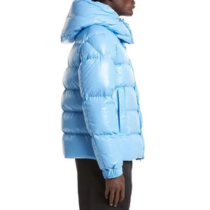 Promotion OEM 2025 Léger Matelassé Puffer Baggy Surdimensionné Stand Avant Polyester Fiber Veste Homme En Gros Confortable - Product Image 5