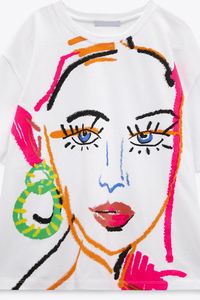 T-Shirt imprimé fleur pour homme, col rond, Patchwork, coton imprimé, qualité été rétro - Product Image 4