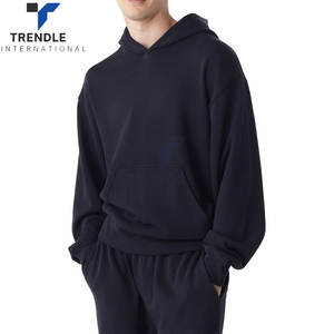 Mens Globe Premium Pullover Fleece Soft Cotton Hoodie Sweatshirt Regular Fit Casual Streetwear Winter Autumn Embroidered - Product Image 3