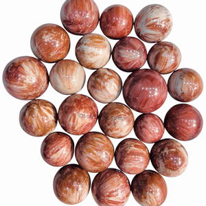 Esfera de cristal de escocita y estilbita marrón oscuro, de cuarzo para curación Natural piedra preciosa, meditación, suministro a granel - Product Image 3