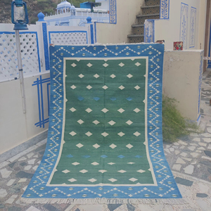 Personnalisable 100% laine naturelle Jute tapis beau nouveau Design moderne Boho abstrait tissé à la main porte salle à manger lit haute main coton - Product Image 1