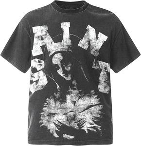 Prix de gros T-shirt personnalisé de haute qualité pour homme Nouveau design 100% coton délavé à l'acide T-shirt décontracté pour hommes multicolore - Product Image 5