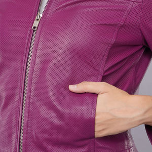 Chaqueta de piel auténtica personalizada para Mujer | Prendas de abrigo ajustadas clásicas para Mujer | Fábrica de proveedores al por mayor OEM ODM - Product Image 3