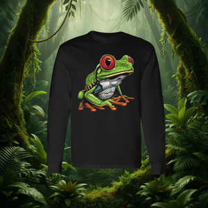 T-shirt à manches longues pour les amoureux des grenouilles-arbres, produit promotionnel - Product Image 3