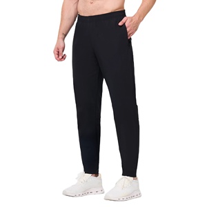 Athletic Casual Woolen Gym Joggers Men's Running Sweatpants Slim Fit Quick Drying Breathable Polyester/Cotton - Product Image 1