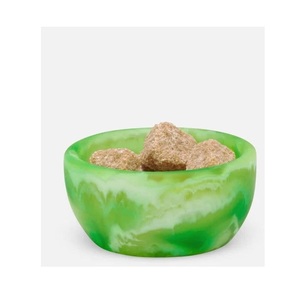 Bol en résine fait à la main surface polie brillante look élégant parfait pour la décoration de la salle à manger ou du salon de la pièce maîtresse - Product Image 6