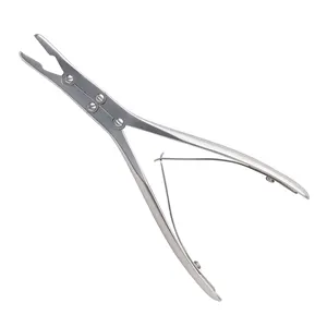 High Quality Ward Rongeur Curved 4mm Bite Overall Length 180mm Orthopedic Veterinary Surgical Instruments Bone Nibblers