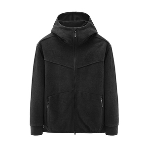 Sudadera con capucha de algodón y poliéster para hombre, prenda deportiva masculina de gran tamaño, colorida, con cremallera, diseño personalizado, venta al por mayor - Product Image 6
