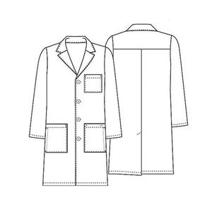 Venta al por mayor Scrub enfermera blanco algodón poliéster verano médico Hospital laboratorio Dental hombres Doctor uniforme bata de laboratorio - Product Image 6