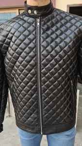 2023 nueva llegada chaquetas de cuero acolchadas hechas a medida ropa de invierno para hombres precio razonable tela de PU directo de fábrica al por mayor - Product Image 4