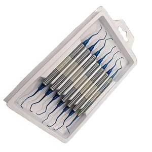 Surtechs Dental Gracey Curetas Juego de 7 Curetas Periodontales Instrumentos quirúrgicos dentales de acero inoxidable de alta calidad - Product Image 4