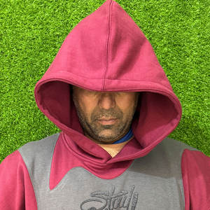 เสื้อฮู้ดแบบสวมศีรษะสำหรับผู้ชาย100% ผ้าคอตตอนผสมมีฮู้ดผ้าไหมพิมพ์ลายสกรีน - Product Image 1