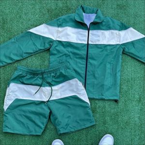 Prince Industry Hommes Ensembles Personnalisés Coupe-Vent Shorts et Veste Personnalisé Blanc Jogging Costume Court Ensemble Nylon Coupe-Vent Shorts Ensemble - Product Image 1