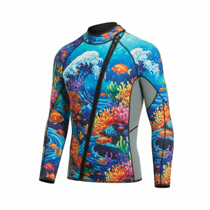 Traje de Neopreno Erni Sports para Hombre y Mujer, Ajuste Superjusto, Tela de Nailon, Manga Larga, Protección Solar, Traje de Natación y Surf para Todas las Temporadas - Product Image 3