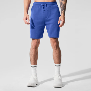 US Tax-Free DDP Shipping Réglable Cordon de Serrage Ceinture Chill Soft French Terry Shorts Solid Pattern Men's Mid Working Casual - Product Image 1