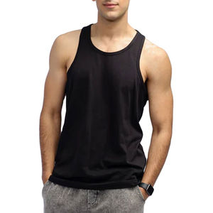 Venta caliente personalizado liso verano gimnasio camiseta sin mangas alta calidad Fitness hombres deportes correr camisetas sin mangas OEM logotipo personalizado servicio - Product Image 1