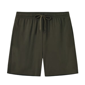 2025 Popular transpirable deporte secado rápido cintura elástica poliéster gimnasio entrenamiento bolsillo personalizado cordón ligero pantalones cortos para hombres - Product Image 4