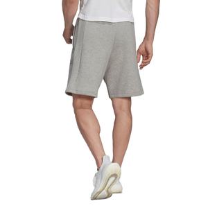 Cordón de ajuste Regular en la cintura elástica, 70% algodón, 30% poliéster reciclado, forro polar, pantalones cortos deportivos holgados de color gris Heather medio - Product Image 2